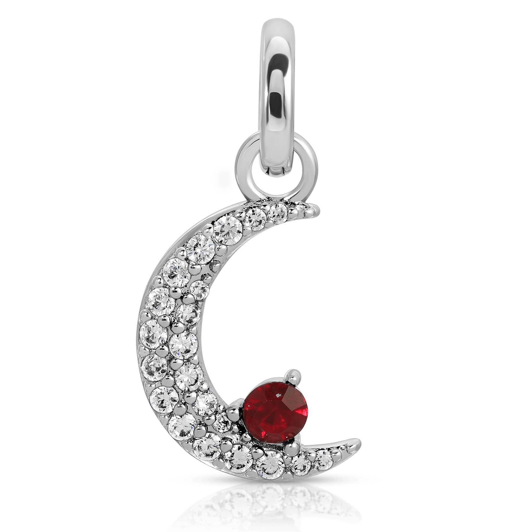 July Ruby Birthstone Charm - Moon (Rewards Store)