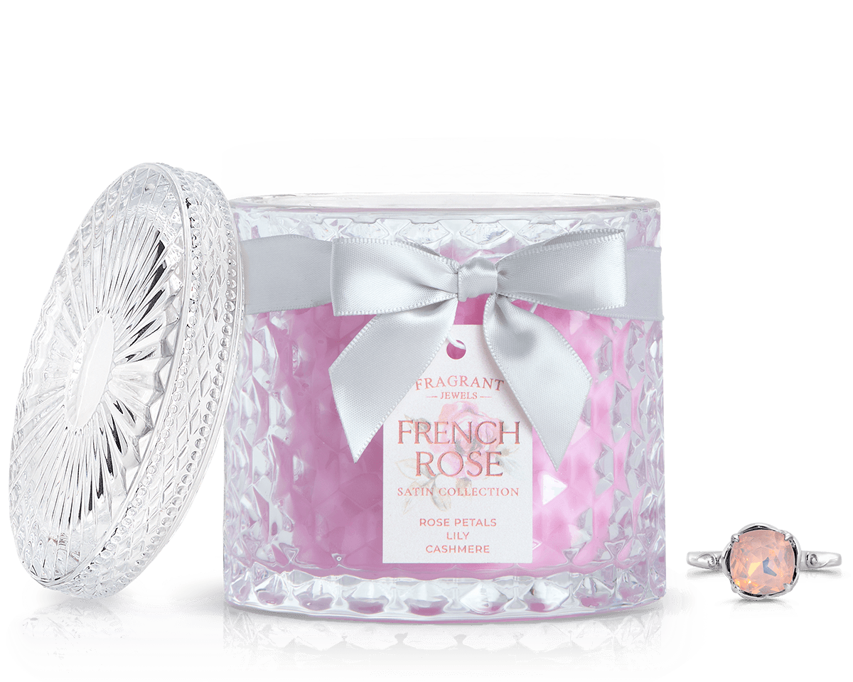 French Rose - Satin Collection - Jewel Candle