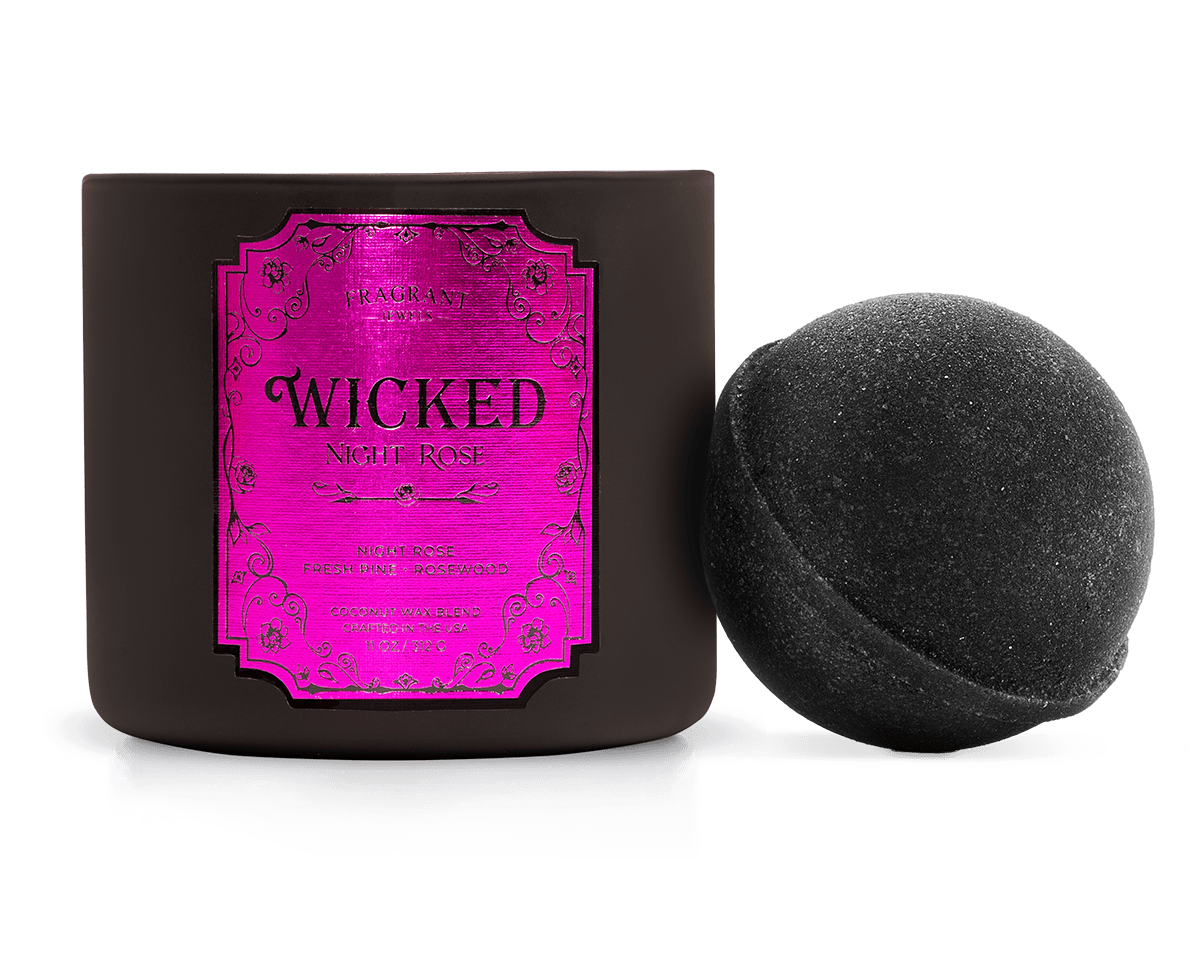 Wicked Night Rose - Candle and Bath Bomb Set (without Jewelry)