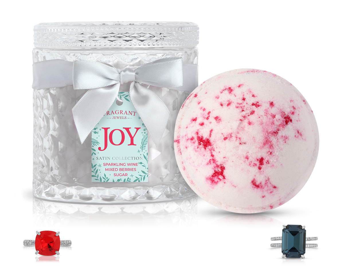 Joy Satin - Candle and Bath Bomb Set