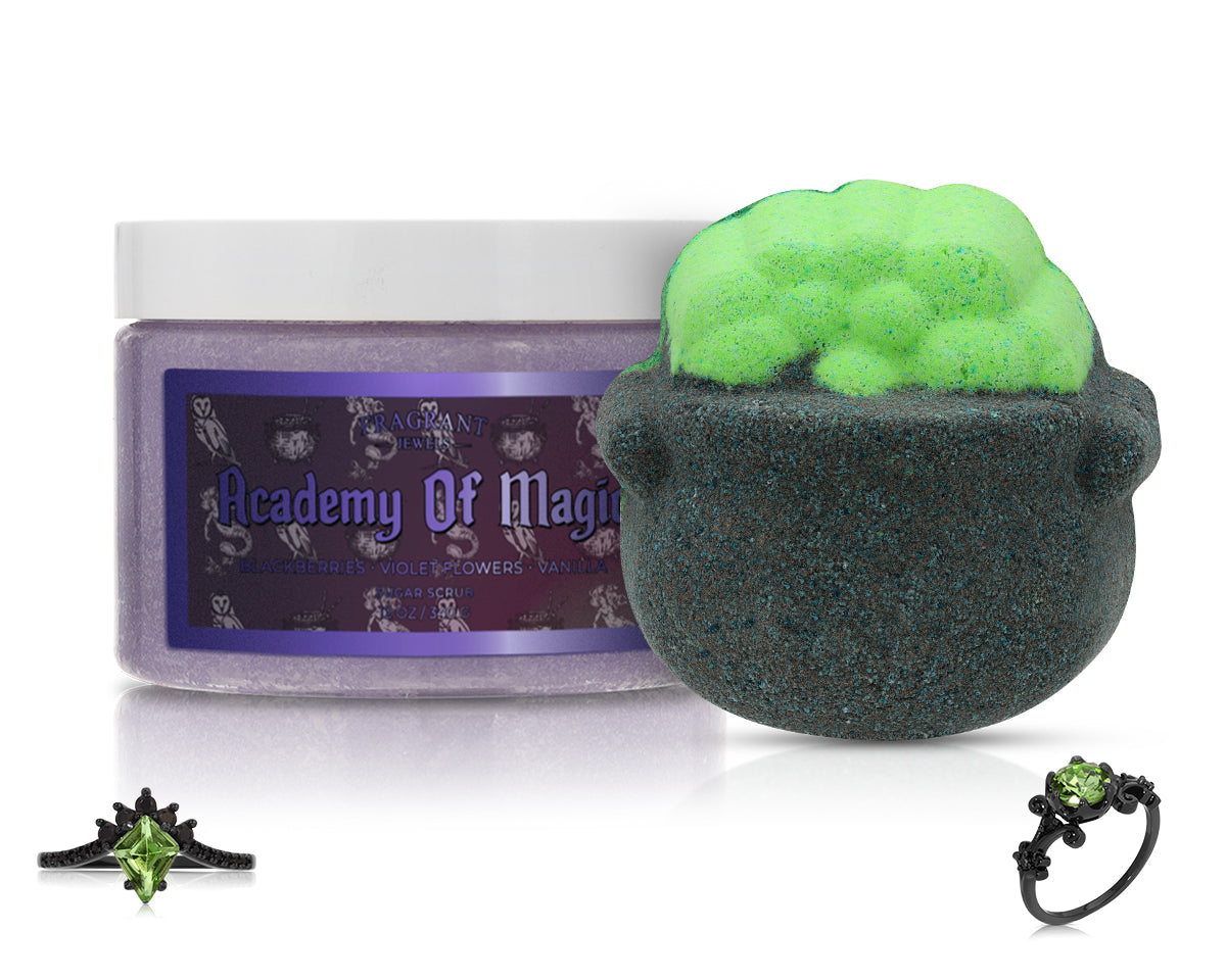 Witch Society - Academy of Magic - Bath Bomb and Body Scrub Set