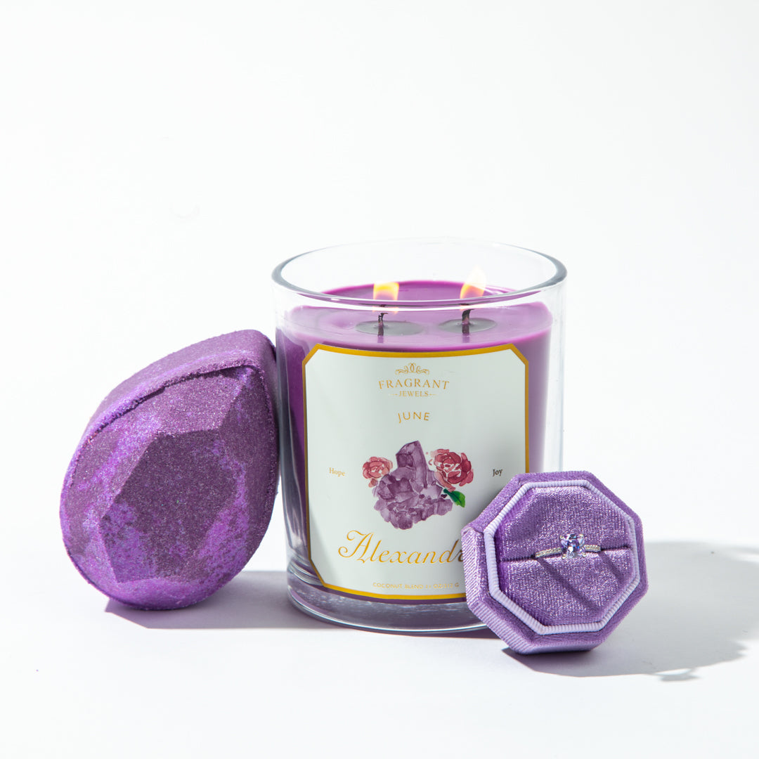 Alexandrite - June Birthstone Collection - Candle and Bath Bomb Set