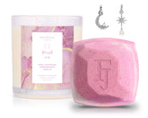 June Pearl Birthstone Charm - Candle and Bath Bomb Set