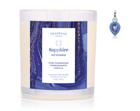 September Sapphire Birthstone Charm - Jewel Candle