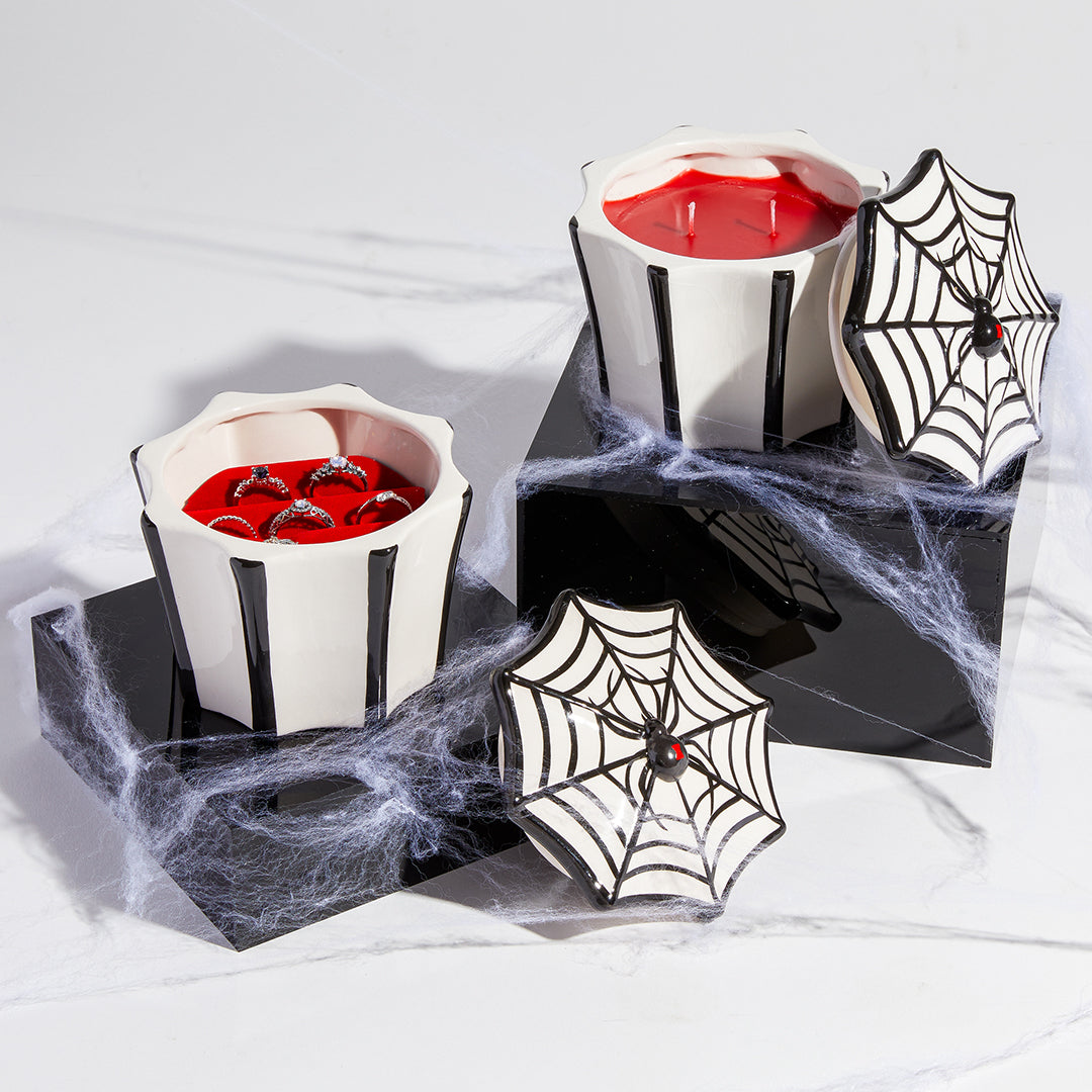 Black Widow - Jewel Candle Ceramic