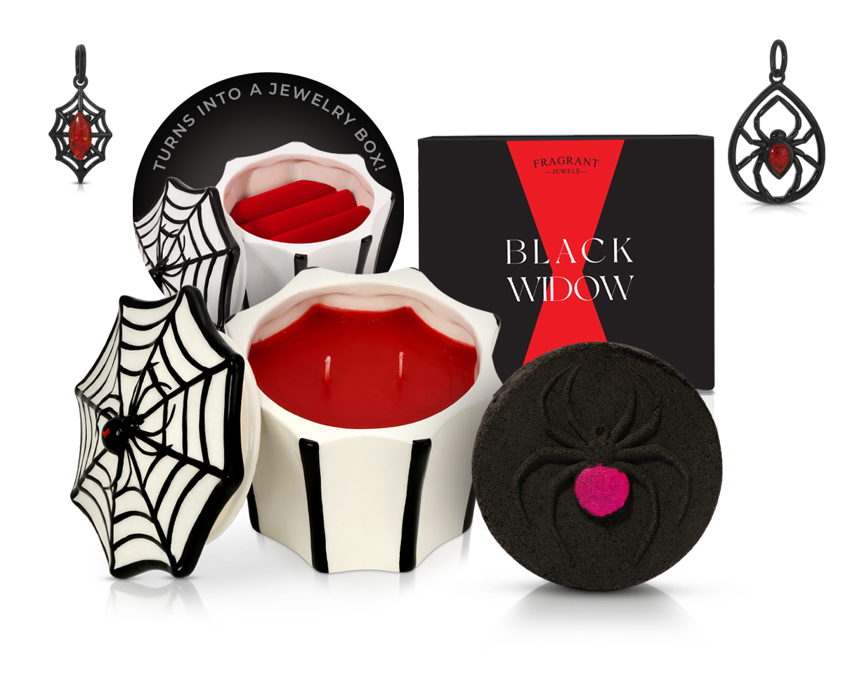 Black Widow - Candle and Bath Bomb Set