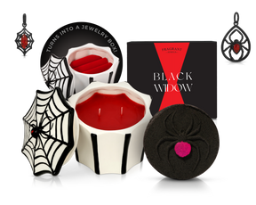 Black Widow - Candle and Bath Bomb Set