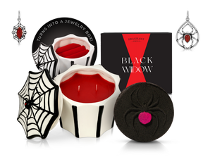 Black Widow - Candle and Bath Bomb Set