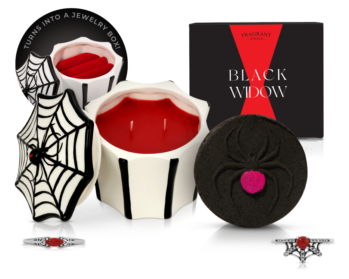 Black Widow - Candle and Bath Bomb Set