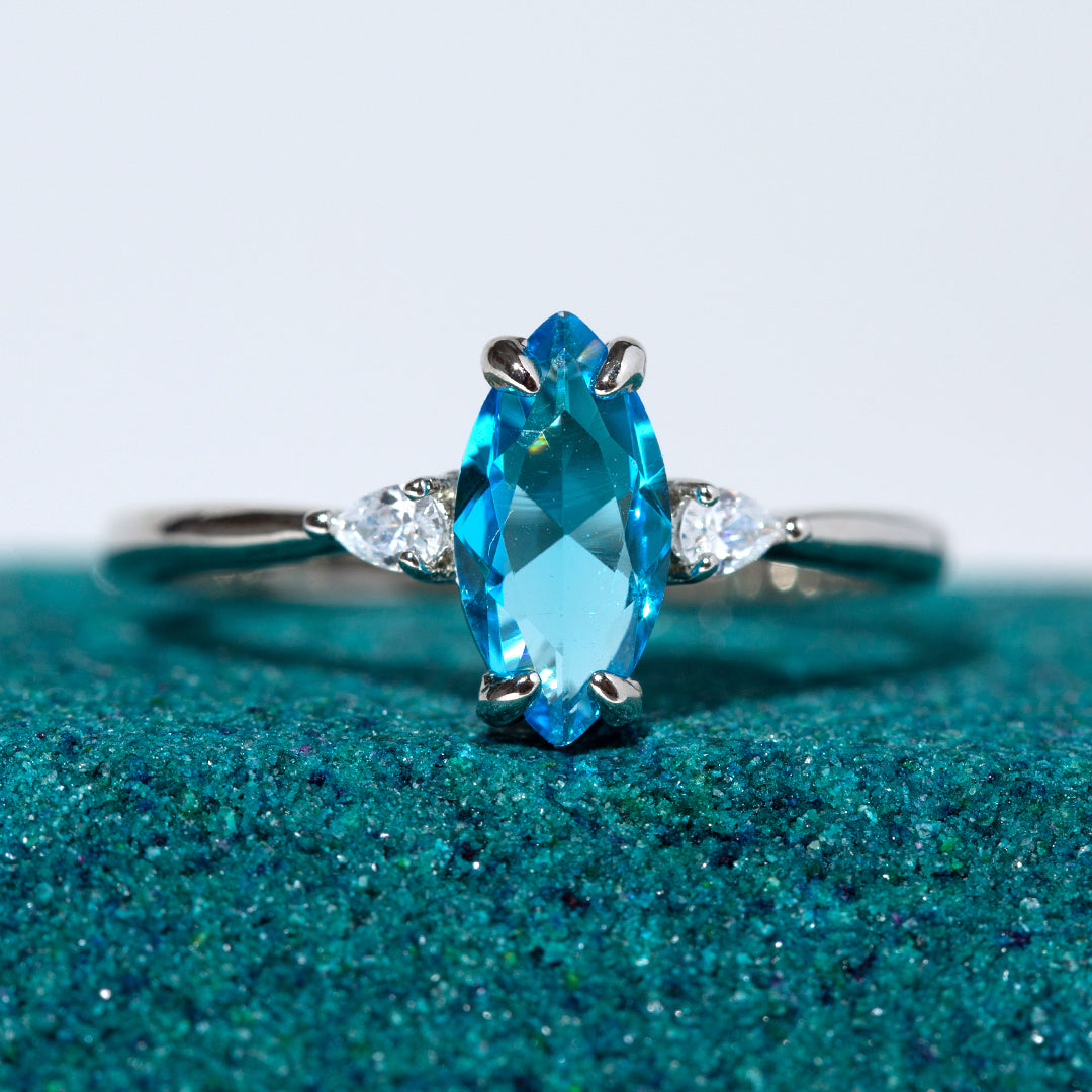 Blue Zircon - December Birthstone Collection - Jewel Candle