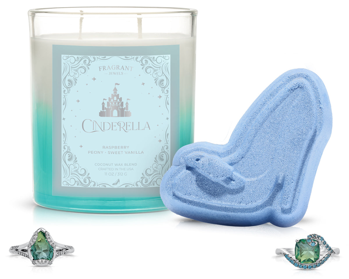 Cinderella - Candle and Bath Bomb Set