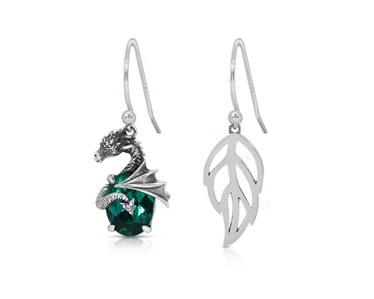 Dragons of the Elements Earrings - Earth