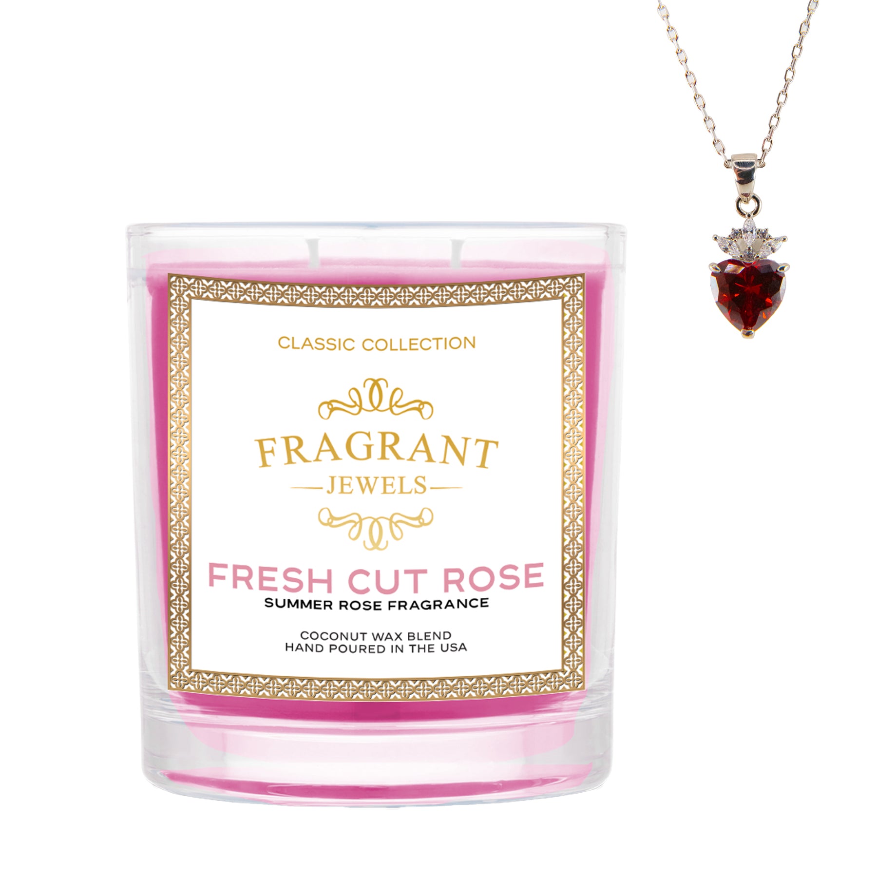 Fresh Cut Rose - Jewel Candle