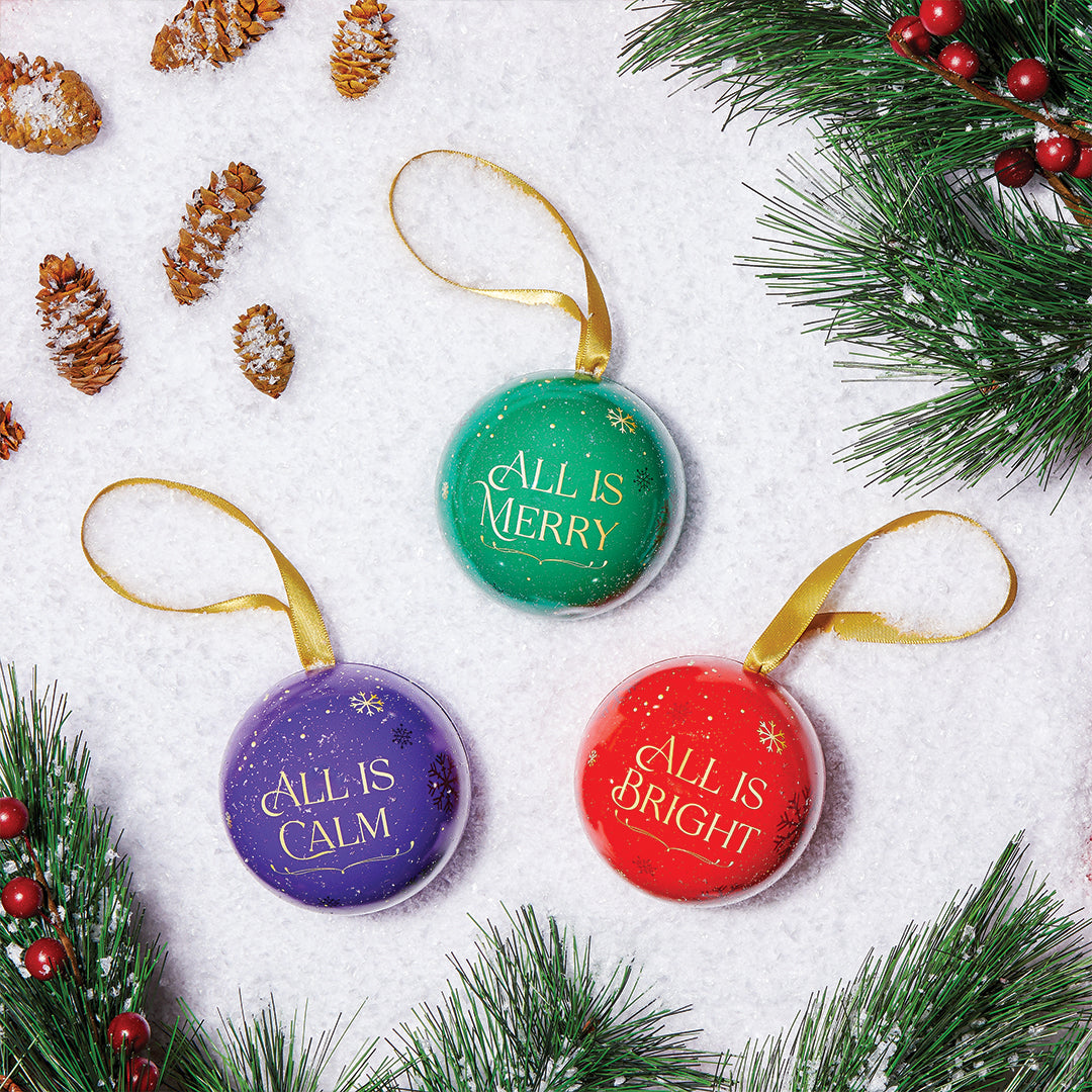 All is Merry - Holiday Satin Collection - Bath Bomb Ornament