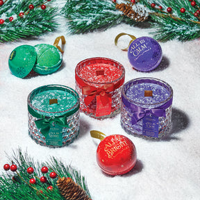 All is Bright - Holiday Satin Collection - Candle and Bath Bomb Set