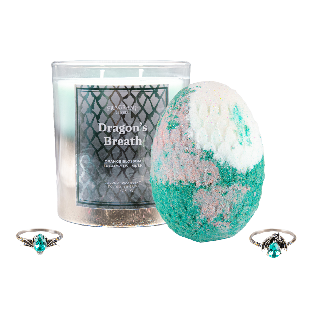 Dragon's Breath - Candle and Bath Bomb Set - Subscription Box