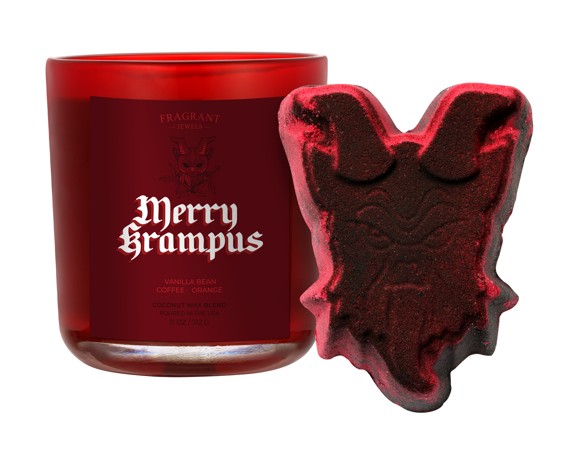 Krampus - Candle and Bath Bomb Set (Without Jewelry)