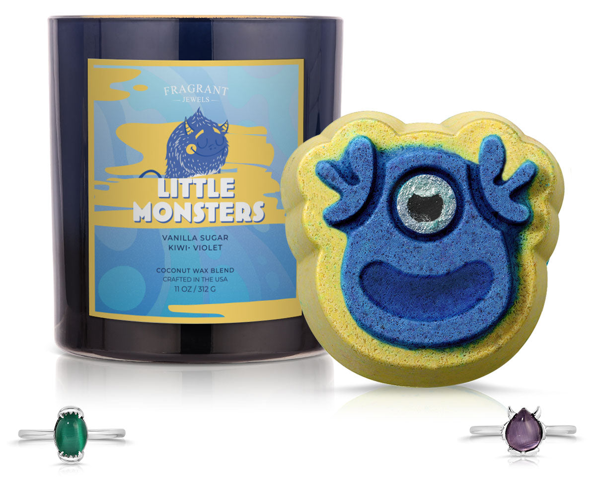 Little Monsters - Candle and Bath Bomb Set