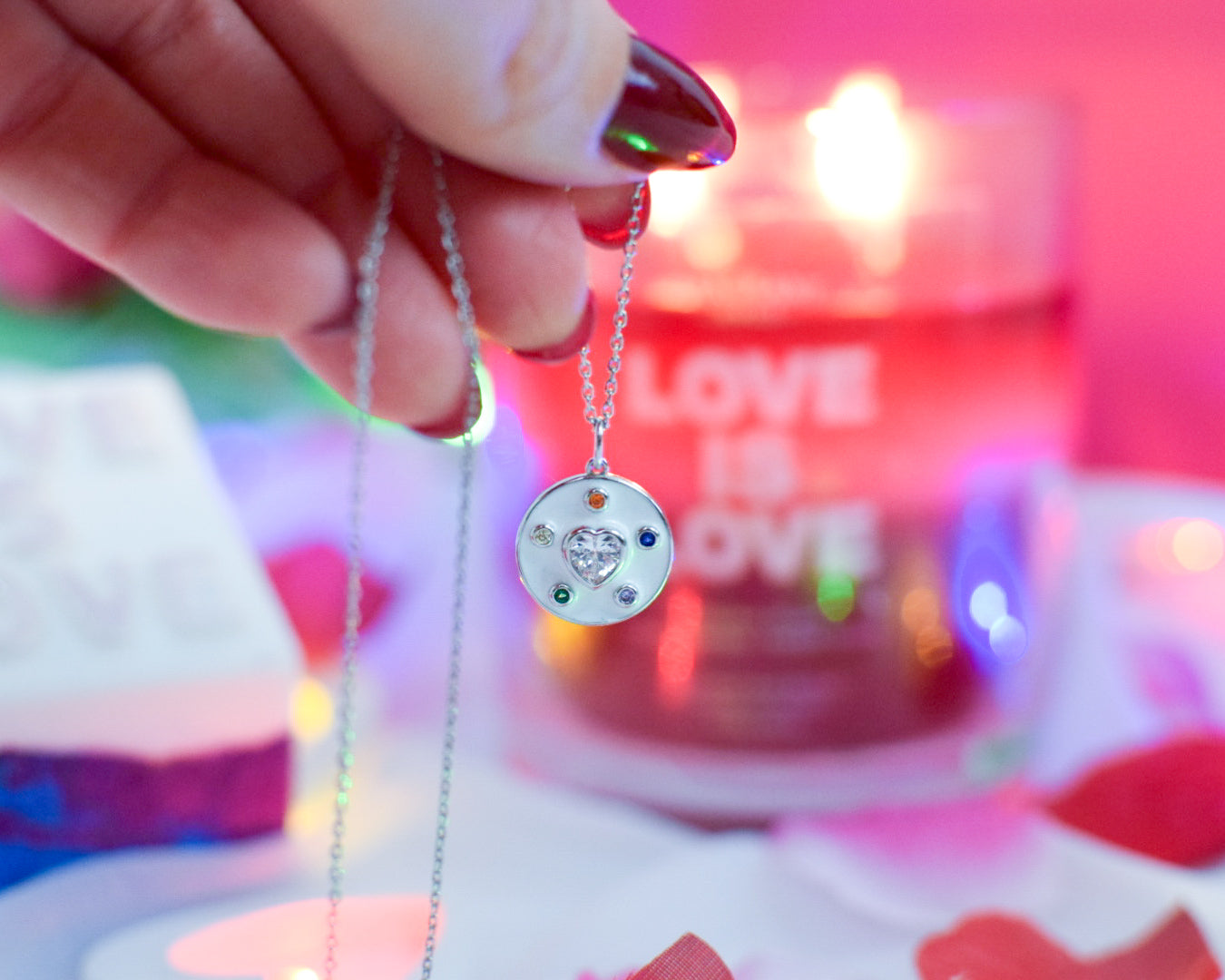 Love is Love - Jewel Candle