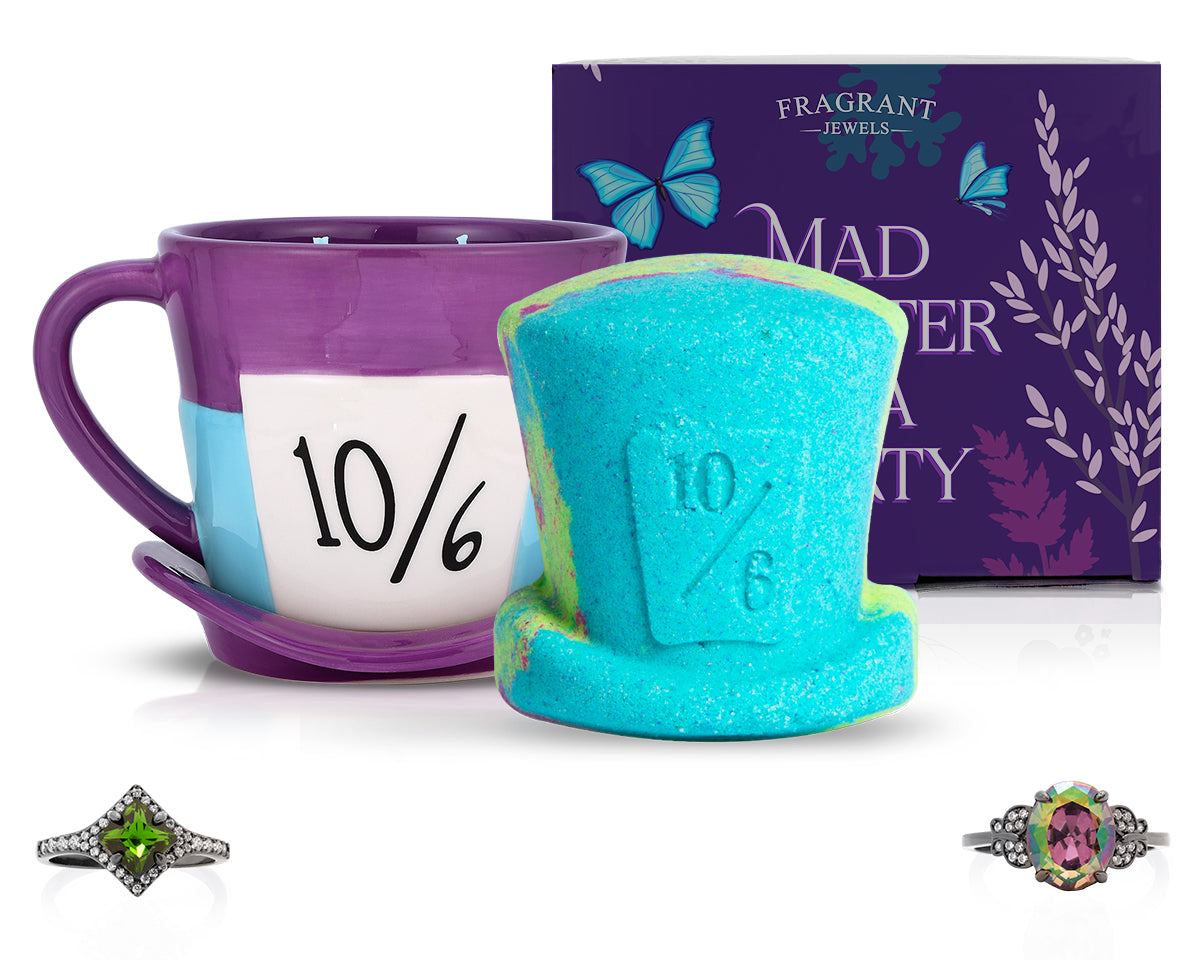 Mad Hatter's Tea Party - Candle and Bath Bomb Set