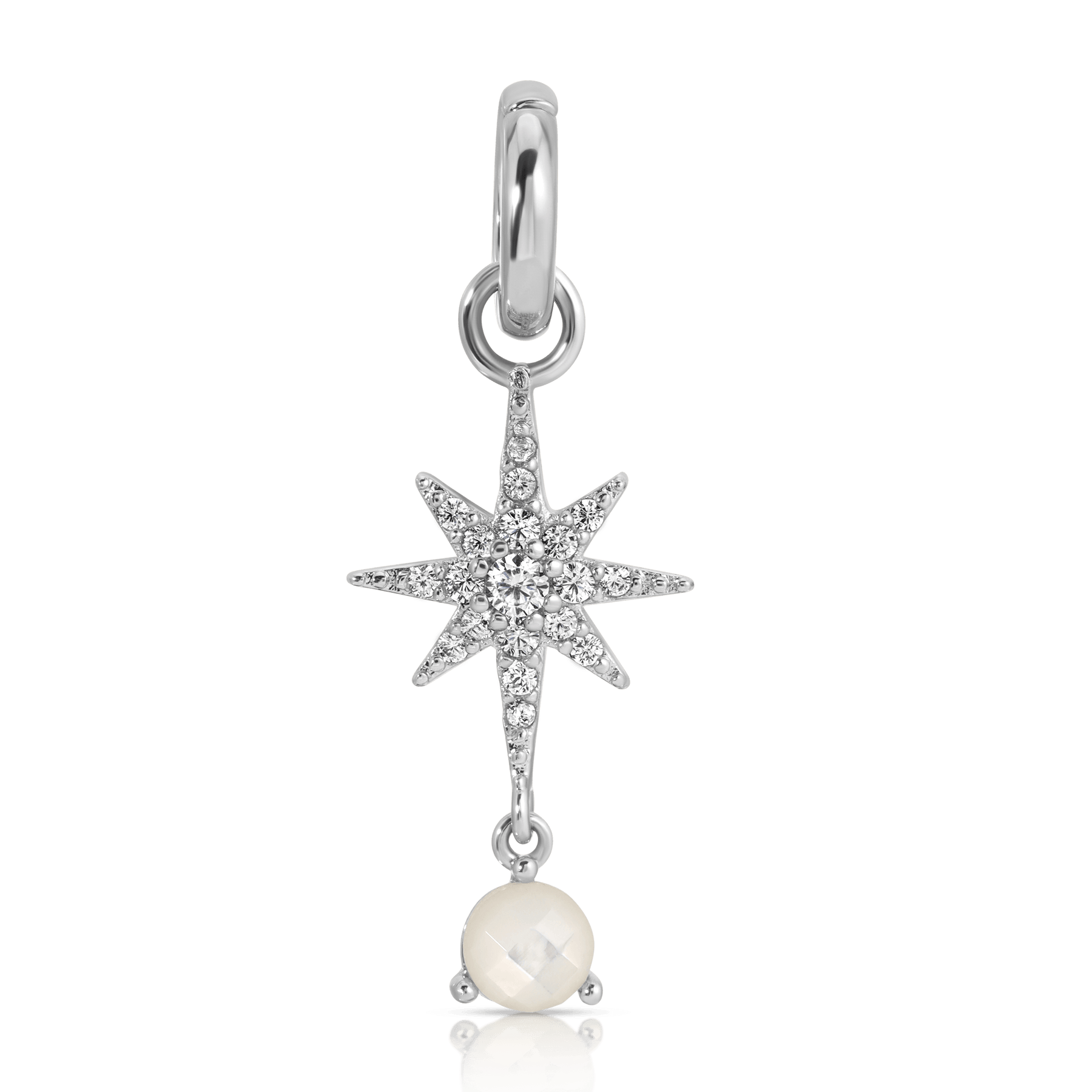 June Pearl  Birthstone Charm - Star