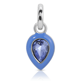 September Sapphire Birthstone Charm - Pear