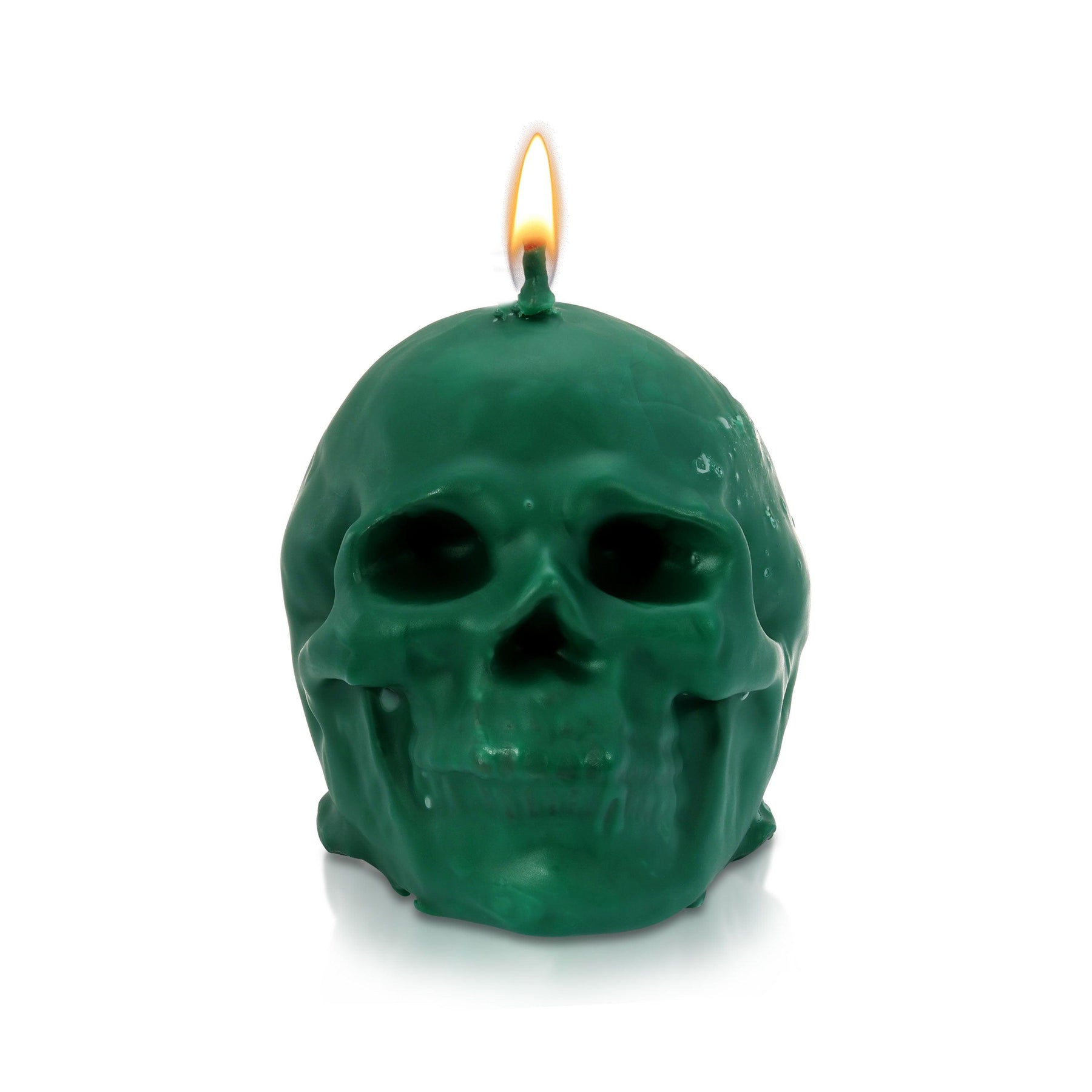 Yule Ghoul - Christmas Skull Pillar Candle