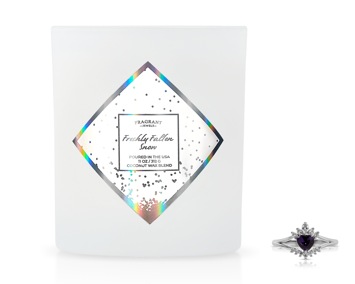 Fresh Fallen Snow - Jewel Candle