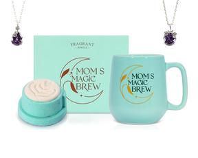 Mom Magic - "Mom's Magic Brew" - Jewel Candle and Bath Bomb Set