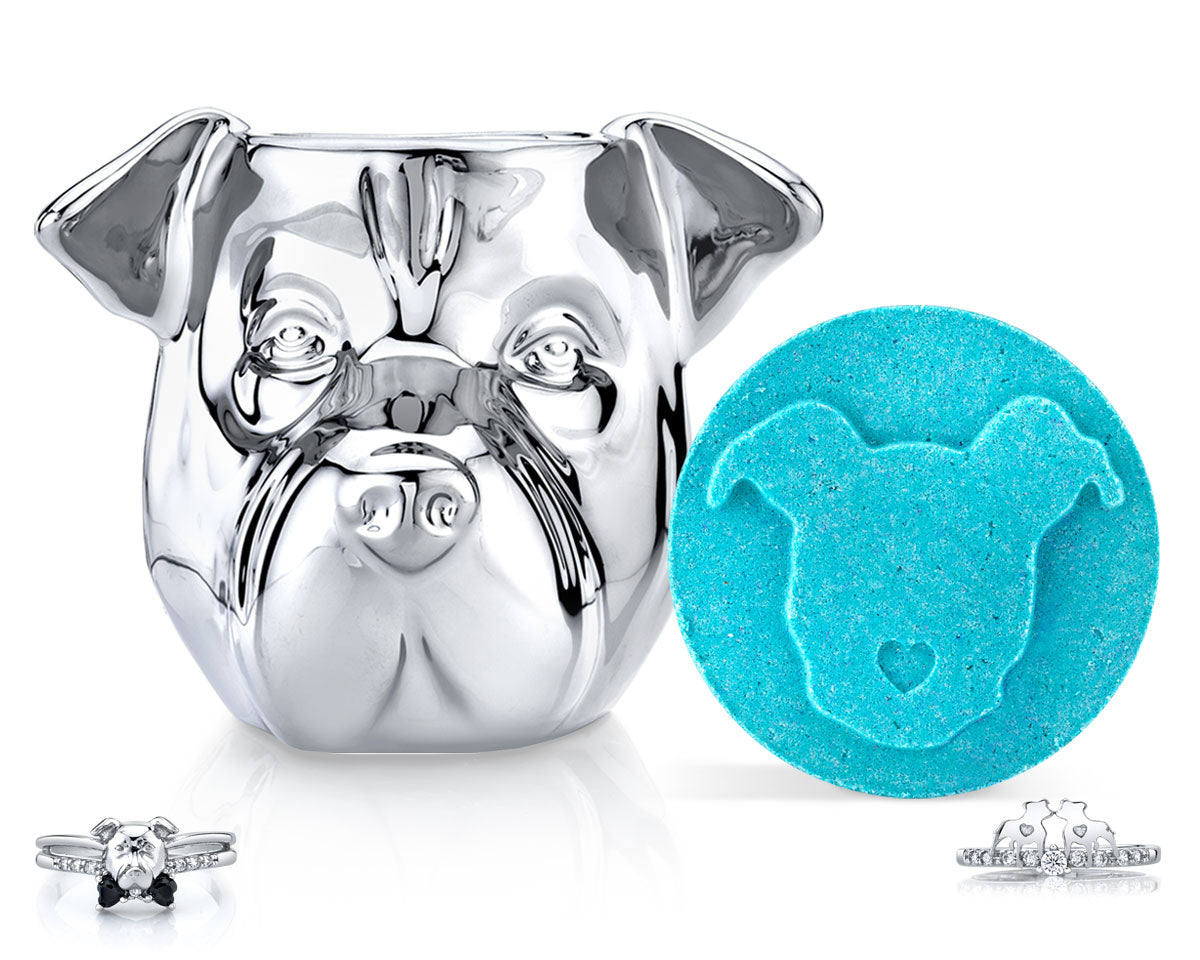 Pitbull - Furry Friends Collection - Candle and Bath Bomb Set