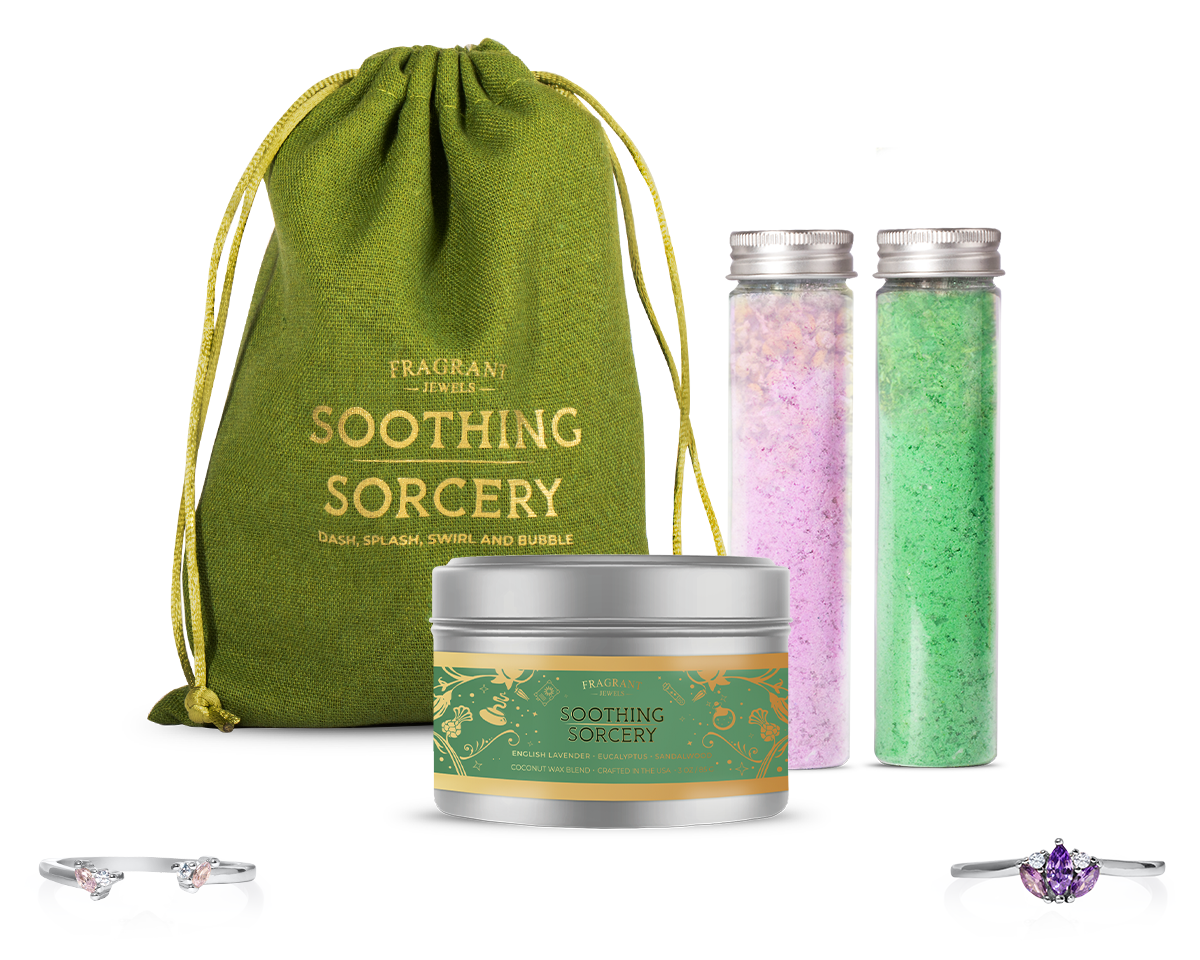 Soothing Sorcery - Bath Soak and Candle Gift Set