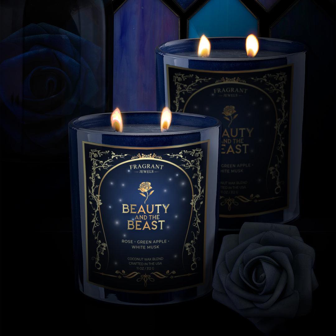 Beauty and the Beast - Jewel Candle