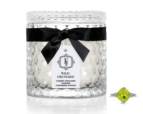 Wild Orchard - Black Satin Collection - Jewel Candle