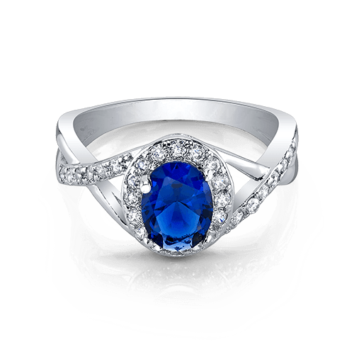 Bluebell Halo Ring