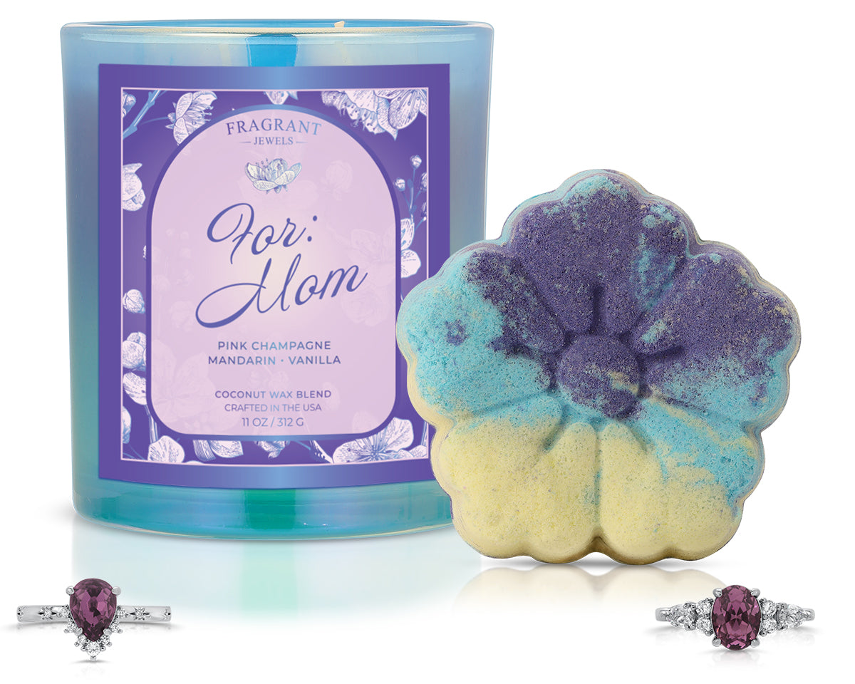 For Mom - Candle and Bath Bomb Set