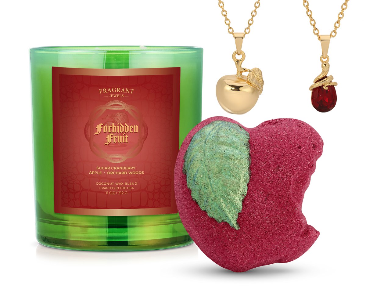 The Forbidden Fruit - Candle and Bath Bomb Set