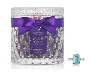 All is Calm - Holiday Satin Collection - Jewel Candle