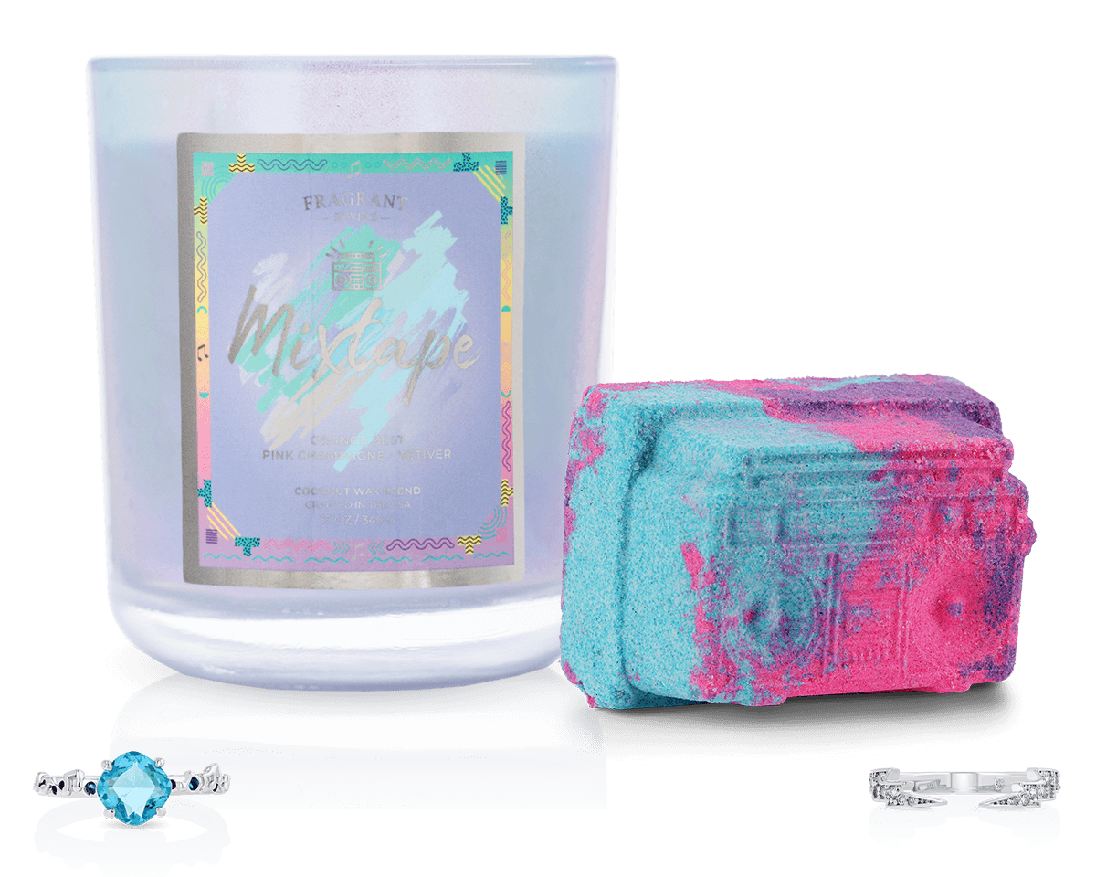 Mixtape - Candle and Bath Bomb Set