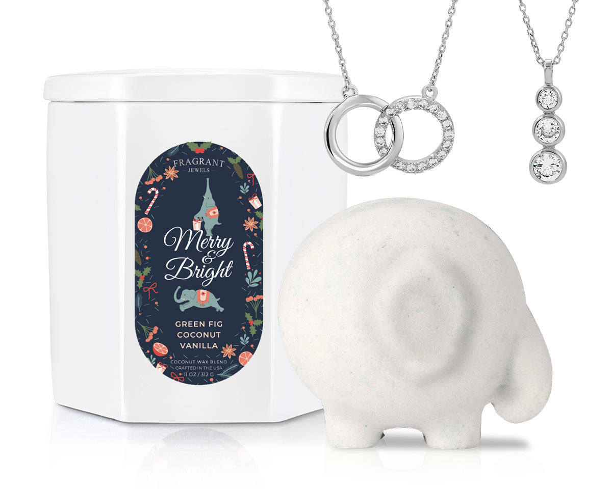 White Elephant - Candle and Bath Bomb Gift Set