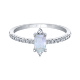 Winter Moonstone Ring