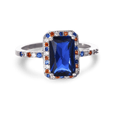 Sapphire America Ring