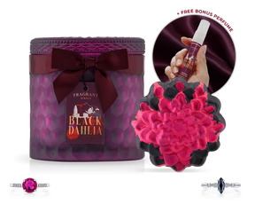 Black Dahlia - Satin Collection - Candle and Bath Bomb Set
