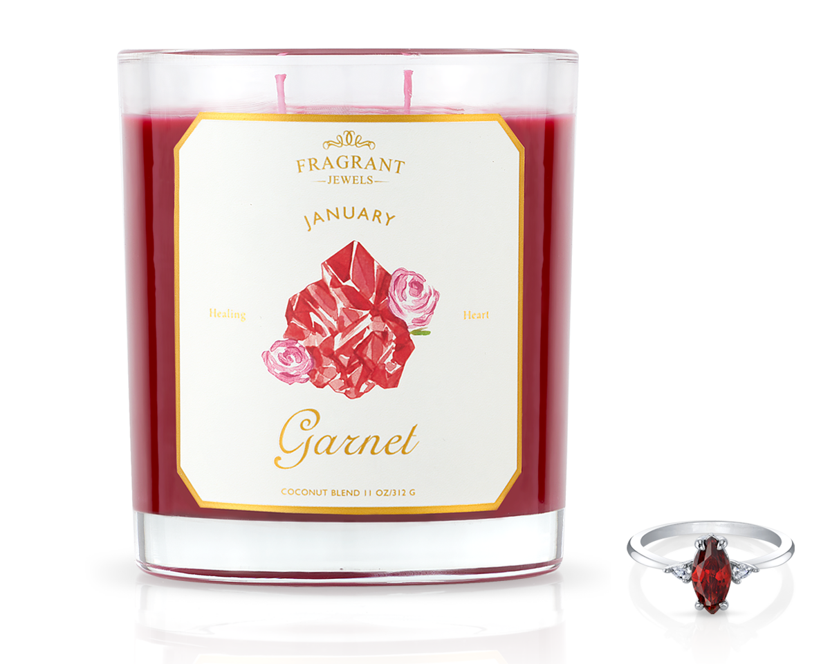 Garnet - January Birthstone Collection - Jewel Candle