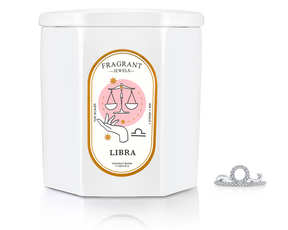 Libra, The Scales - Jewel Candle