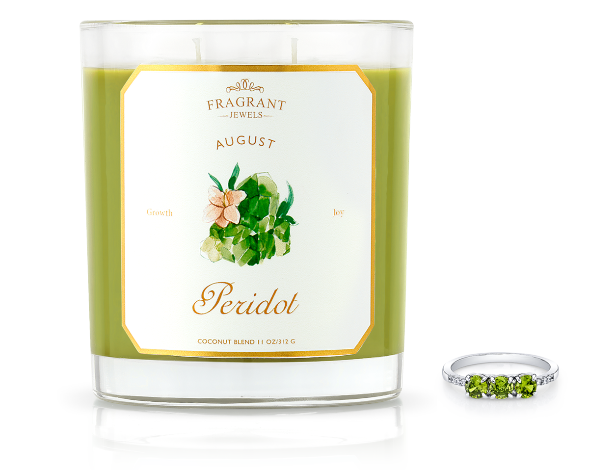 Peridot - August Birthstone Collection - Jewel Candle