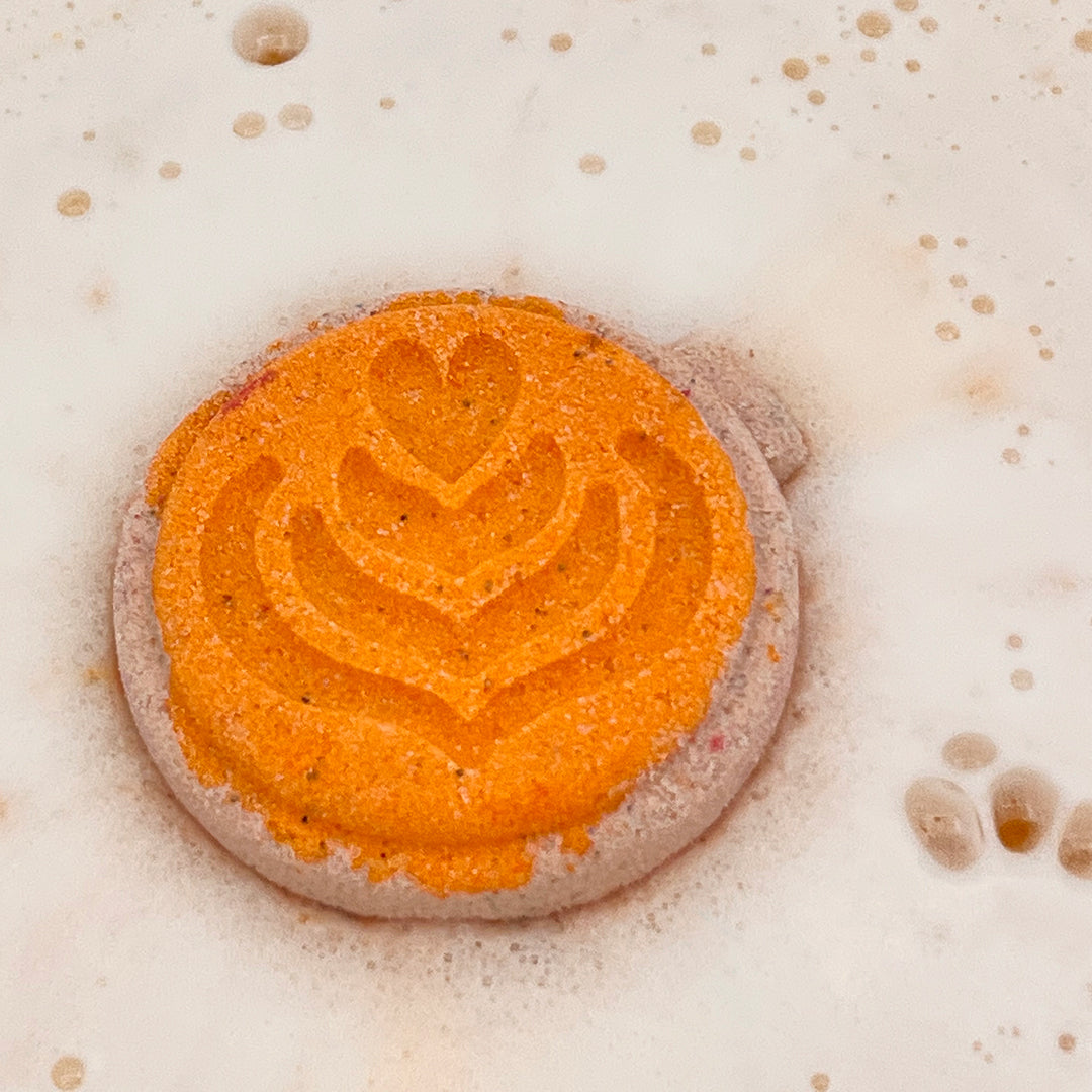 Cafe FJ: Pumpkin Spice Latte - Sip Happens - Candle and Bath Bomb Set