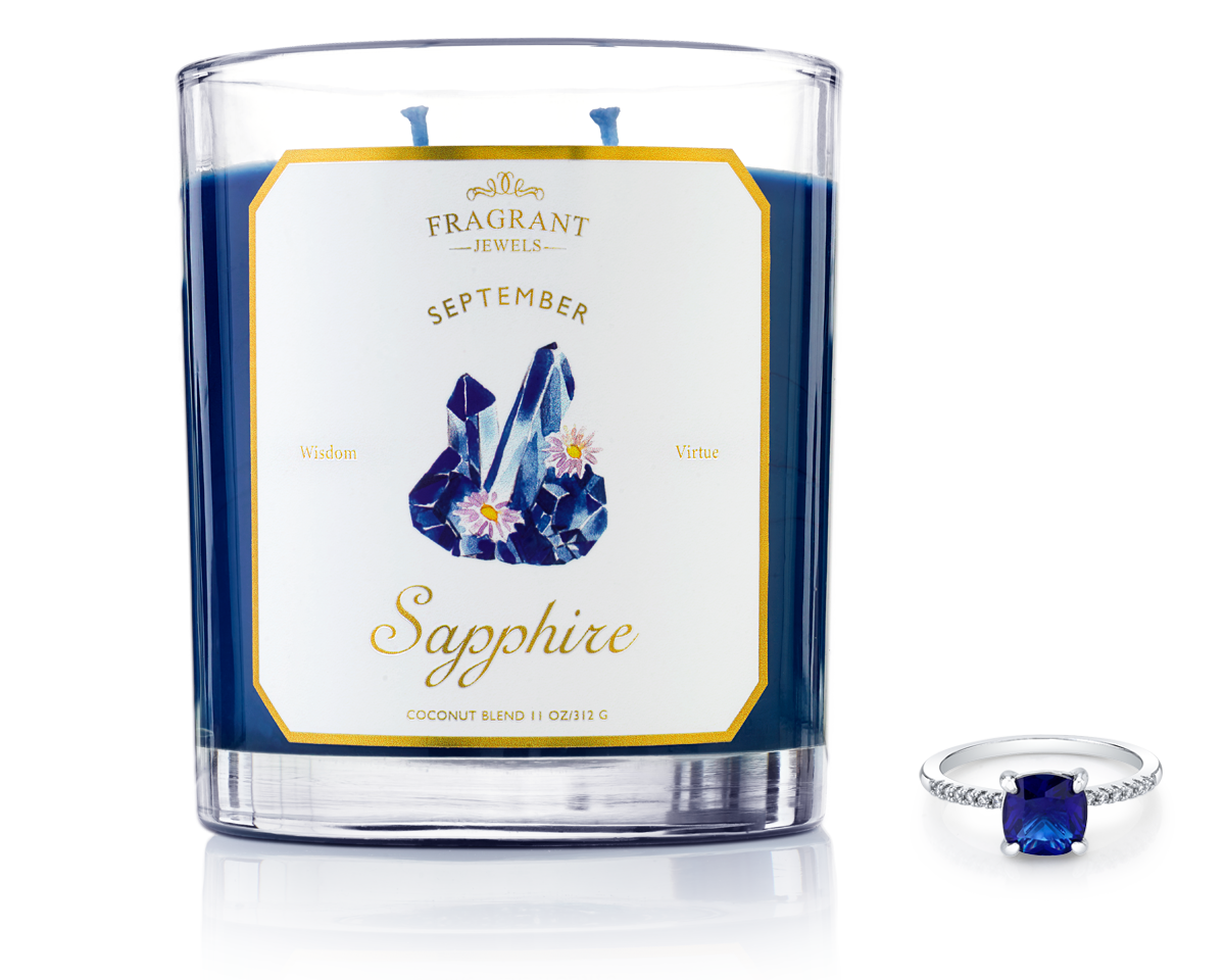 Sapphire - September Birthstone Collection - Jewel Candle