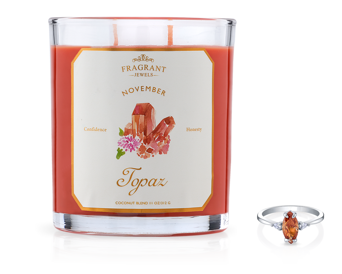 Topaz - November Birthstone Collection - Jewel Candle