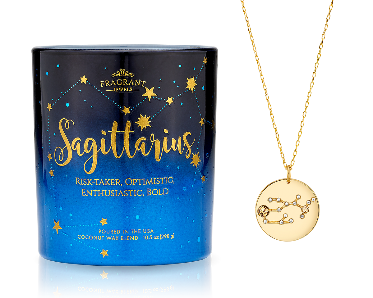 Sagittarius - Zodiac Collection - Jewel Candle